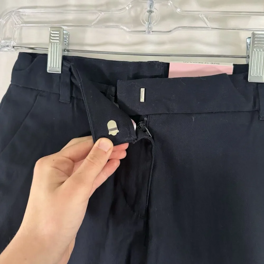 New Chaps Approved Schoolwear Shorts Girls 12 Regular Blue Skinny Bermuda